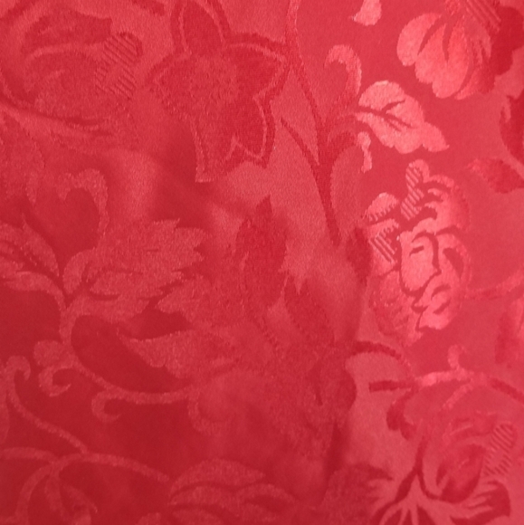 Fleurs de Nuit M Red Satin Chemise Short Nightie - Picture 8 of 8